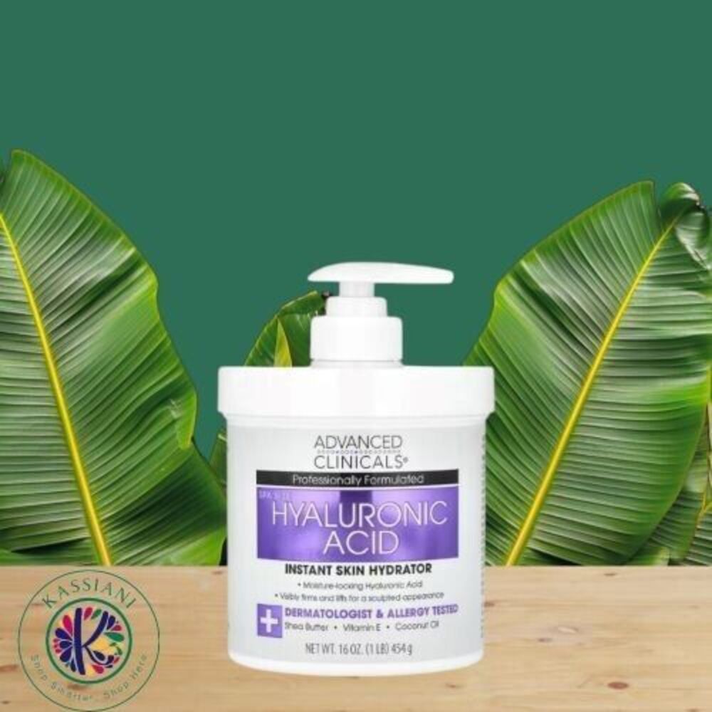 Advanced Clinicals Hyaluronic Acid Cream - Intense Hydration Spa Size (16 FL OZ)
